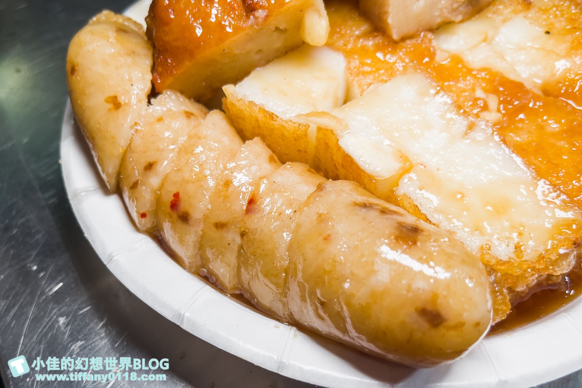 [板橋美食]高記生炒魷魚+蘿蔔糕、芋粿Q、糯米腸/黃石市場排隊美食推薦