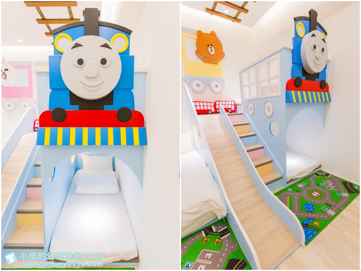 [宜蘭民宿]童樂天親子童玩民宿/米奇元素遊樂園大廳+馬可龍繽紛色系的主題滑梯房/宜蘭童玩節民宿推薦