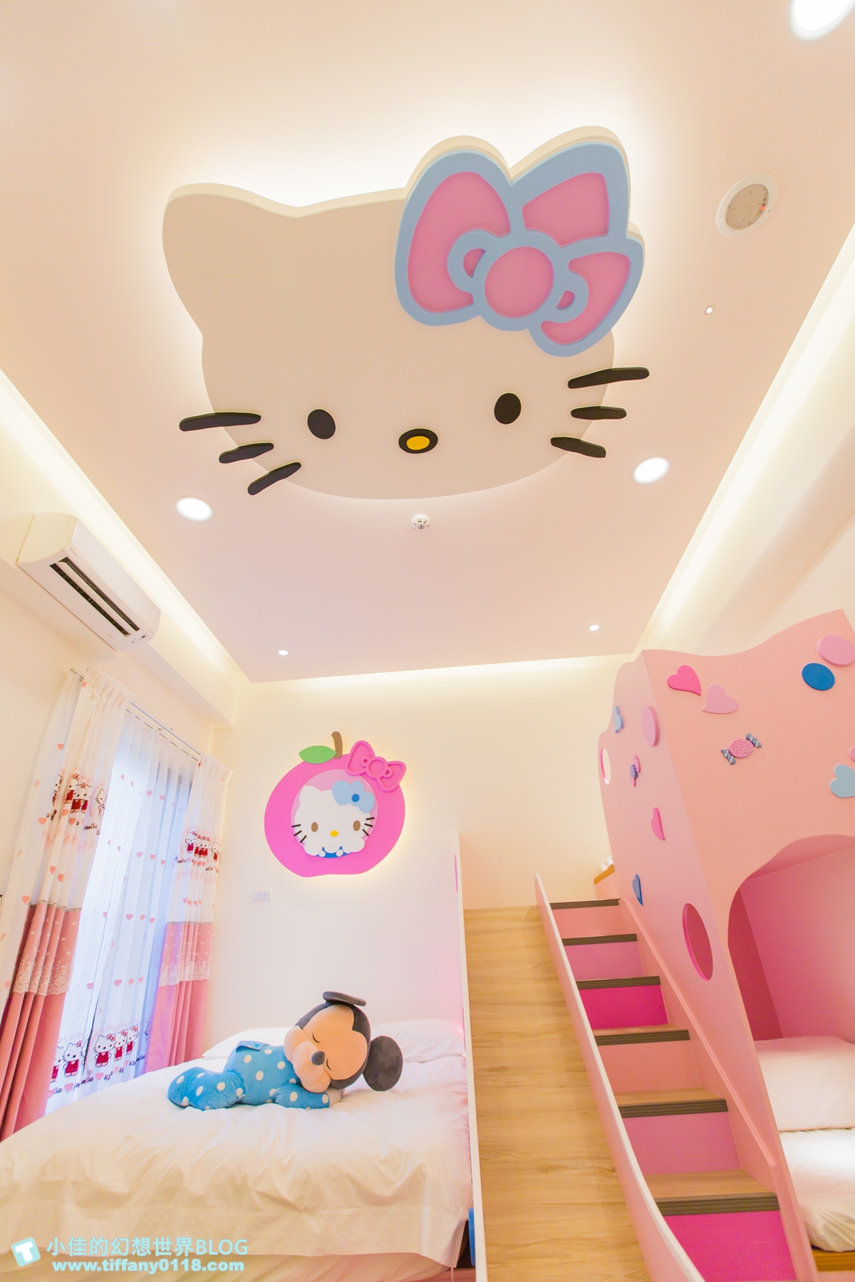 [宜蘭民宿]童樂天親子童玩民宿/米奇元素遊樂園大廳+馬可龍繽紛色系的主題滑梯房/宜蘭童玩節民宿推薦