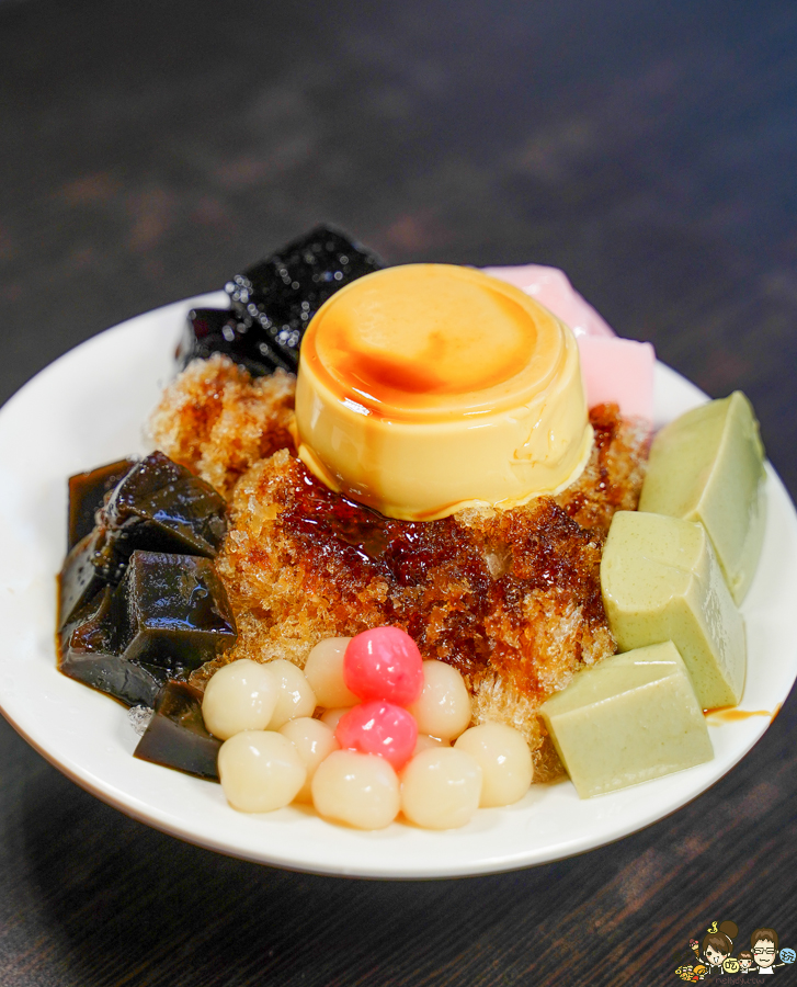 Q陳古早味黑砂糖剉冰 建工 三民 高雄美食 冰 必吃 黑糖 芋頭 仙草 湯圓