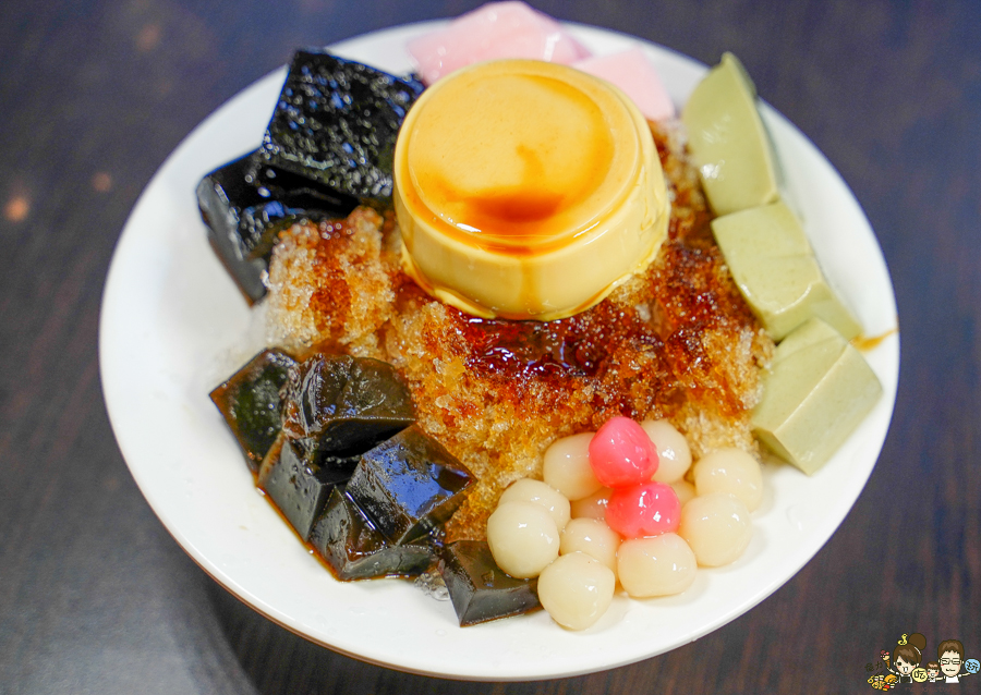 Q陳古早味黑砂糖剉冰 建工 三民 高雄美食 冰 必吃 黑糖 芋頭 仙草 湯圓