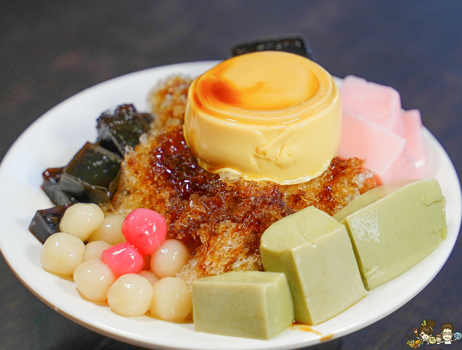 Q陳古早味黑砂糖剉冰 建工 三民 高雄美食 冰 必吃 黑糖 芋頭 仙草 湯圓