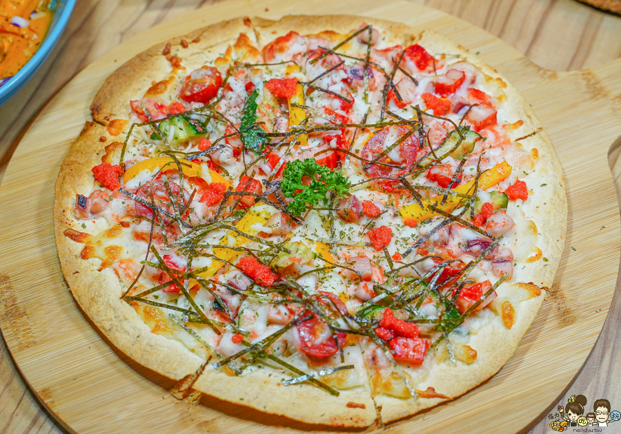 莓塔 新堀江聚餐 甜點 起司蛋糕 義大利麵 創意 披薩 聚餐 高雄咖啡館