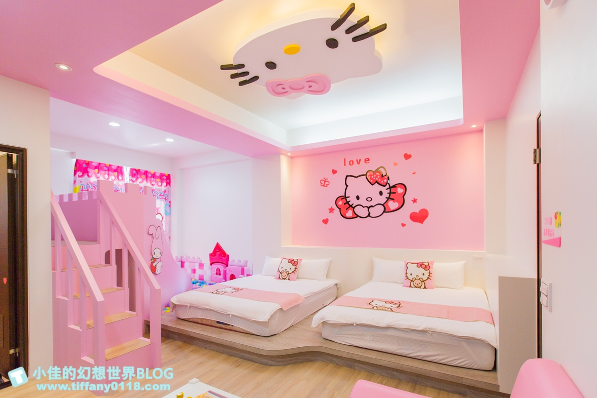 [宜蘭民宿]童萌國溜滑梯親子民宿/迎賓氣球+自製餅乾超貼心/主題造型溜滑梯房有球池和攀岩