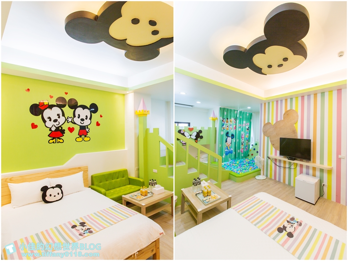 [宜蘭民宿]童萌國溜滑梯親子民宿/迎賓氣球+自製餅乾超貼心/主題造型溜滑梯房有球池和攀岩