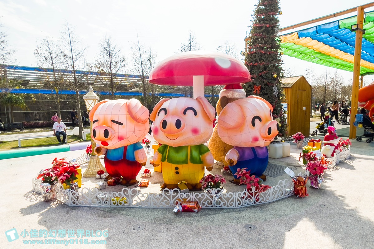 [嘉義景點]三隻小豬觀光農場/大草原+多功能溜滑梯+餵食動物+開放式鳥園+親子DIY/好拍好玩的嘉義親子景點推薦