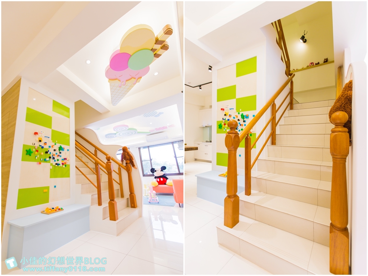 [宜蘭民宿]童樂天親子童玩民宿/米奇元素遊樂園大廳+馬可龍繽紛色系的主題滑梯房/宜蘭童玩節民宿推薦