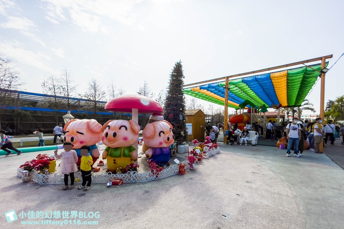 [嘉義景點]三隻小豬觀光農場/大草原+多功能溜滑梯+餵食動物+開放式鳥園+親子DIY/好拍好玩的嘉義親子景點推薦