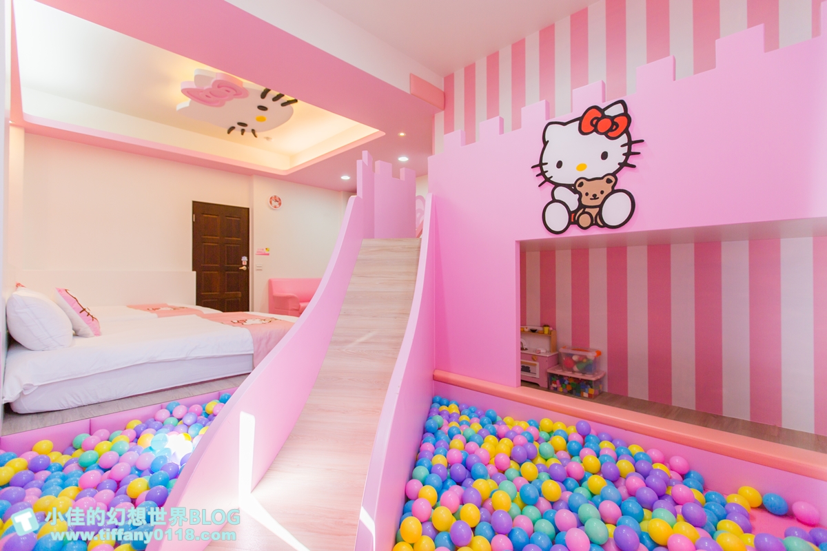 [宜蘭民宿]童萌國溜滑梯親子民宿/迎賓氣球+自製餅乾超貼心/主題造型溜滑梯房有球池和攀岩