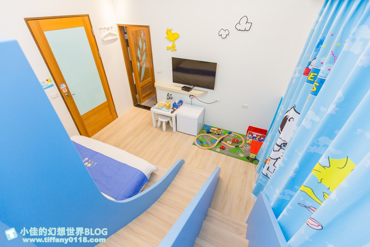[宜蘭民宿]童萌國溜滑梯親子民宿/迎賓氣球+自製餅乾超貼心/主題造型溜滑梯房有球池和攀岩