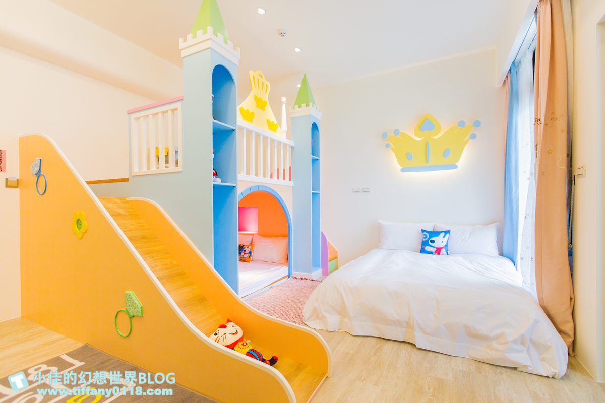 [宜蘭民宿]童樂天親子童玩民宿/米奇元素遊樂園大廳+馬可龍繽紛色系的主題滑梯房/宜蘭童玩節民宿推薦