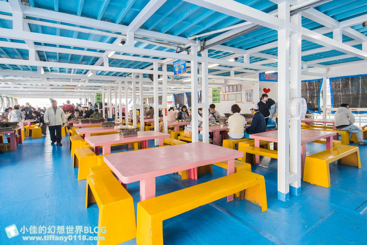 [澎湖行程]海洋牧場體驗/牡蠣現烤吃到飽+海鮮粥任你吃+卡拉OK歡唱+體驗無鉤魚餌釣花枝與海鱺魚/澎湖最新玩法