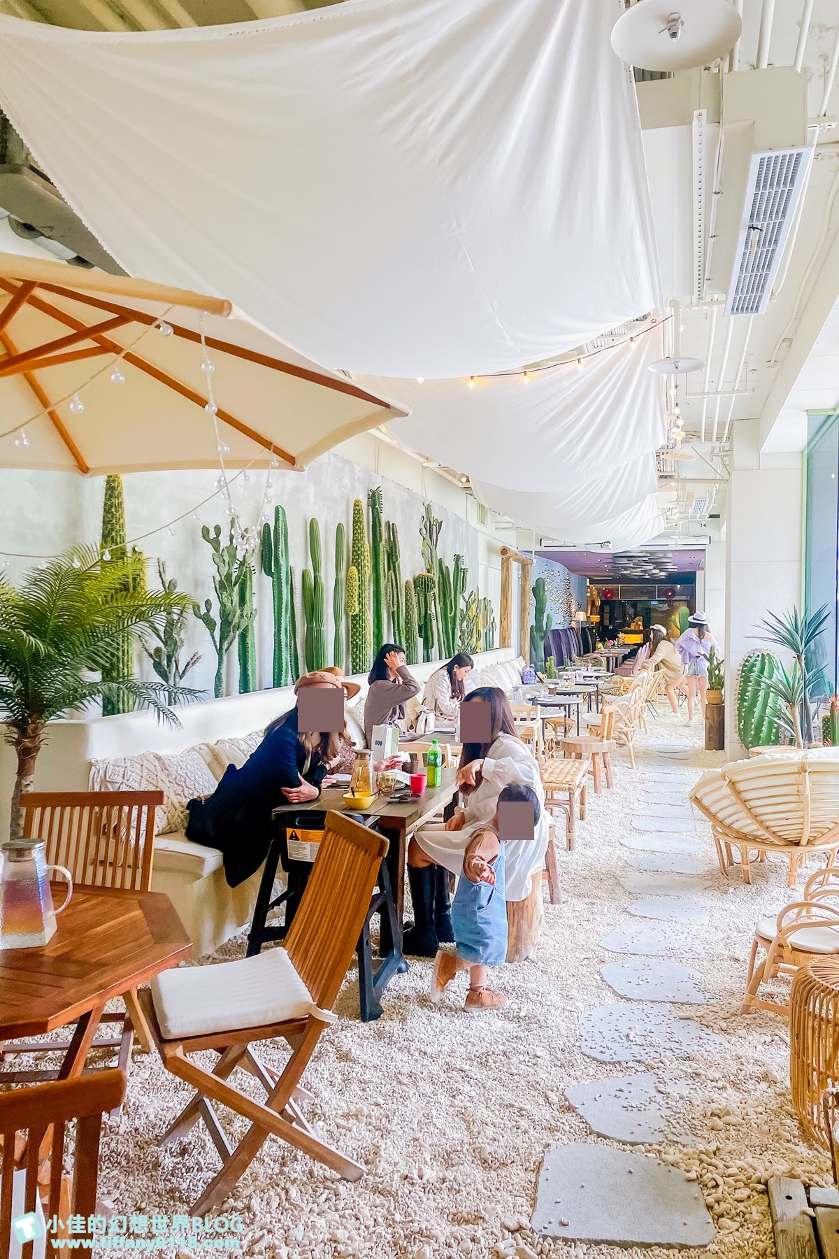 [台北美食]Gumgum Green Garden Good 101花園店/沙灘仙人掌峇里島風格直接搬進餐廳裡/台北網美餐廳推薦