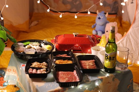 台中ohyaki燒肉外帶外送1 美學生活|在家露營野餐吃燒肉,一通電話直接外送到家,還附BRUNO電烤盤,滿滿儀式感~台中Oh ! Yaki 日式精緻炭火燒肉