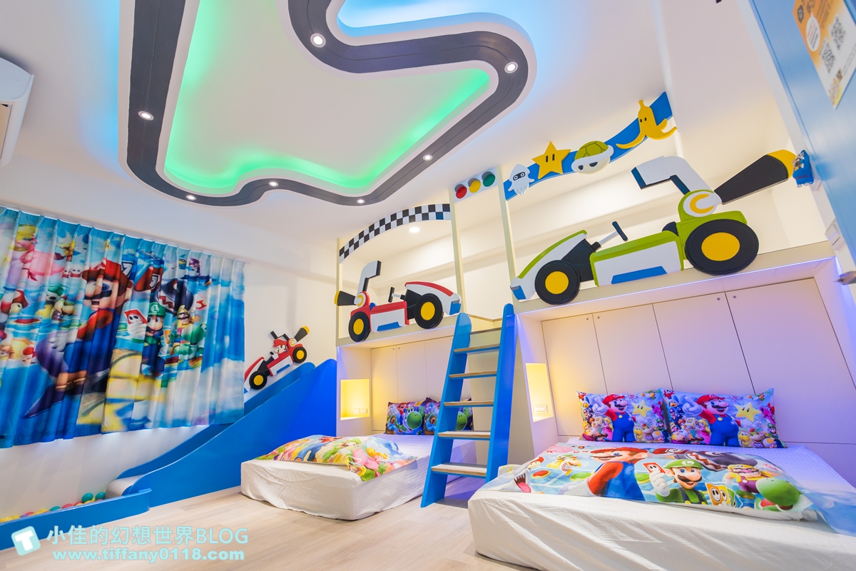 [宜蘭民宿]童玩趣親子民宿/卡通主題溜滑梯球池房+遊戲室+電動車+電梯/每間都有浴缸跟陽台/宜蘭親子民宿推薦