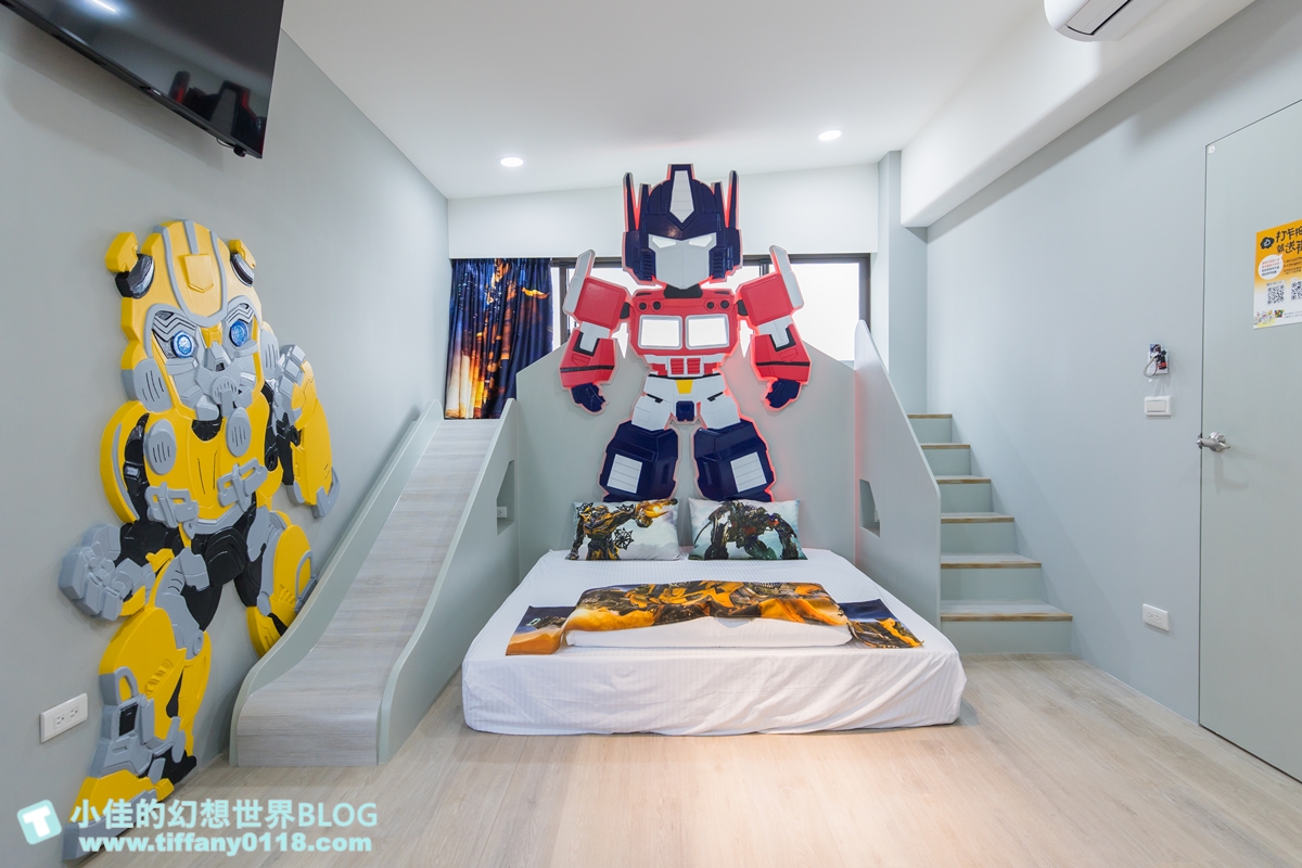 [宜蘭民宿]童玩趣親子民宿/卡通主題溜滑梯球池房+遊戲室+電動車+電梯/每間都有浴缸跟陽台/宜蘭親子民宿推薦