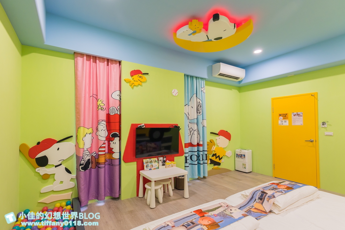 [宜蘭民宿]童玩趣親子民宿/卡通主題溜滑梯球池房+遊戲室+電動車+電梯/每間都有浴缸跟陽台/宜蘭親子民宿推薦