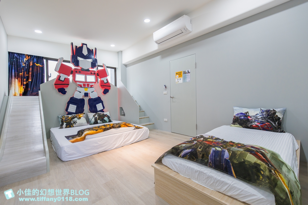 [宜蘭民宿]童玩趣親子民宿/卡通主題溜滑梯球池房+遊戲室+電動車+電梯/每間都有浴缸跟陽台/宜蘭親子民宿推薦