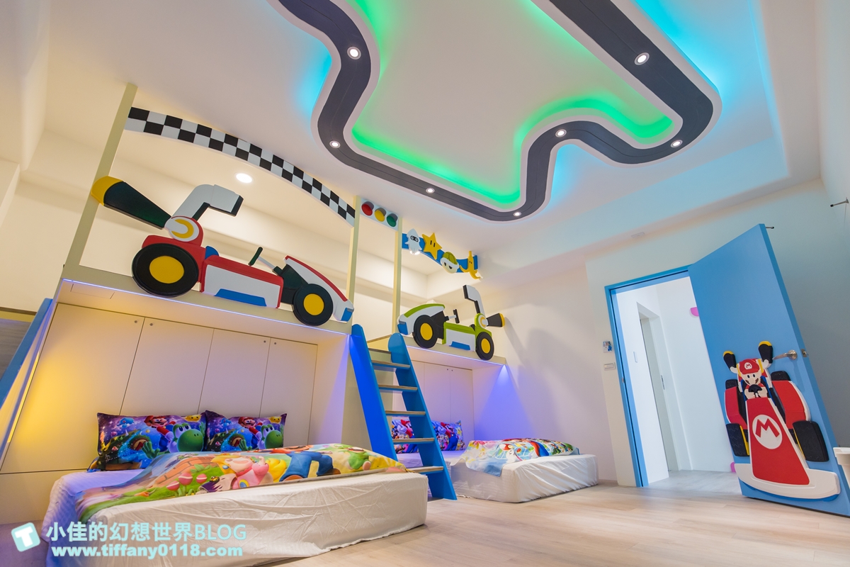 [宜蘭民宿]童玩趣親子民宿/卡通主題溜滑梯球池房+遊戲室+電動車+電梯/每間都有浴缸跟陽台/宜蘭親子民宿推薦