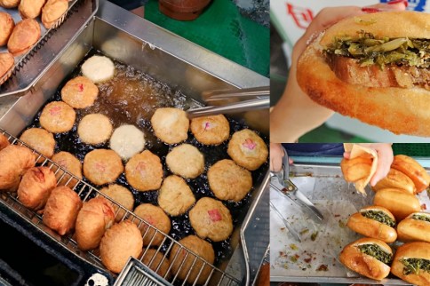 彰化阿貞炸饅頭1 【彰化美食】阿貞炸饅頭~隱藏在巷子裡的30年老店,在地人排隊必買的古早味銅板美食!扣肉饅頭只要30元,咖哩包15元,每天只賣四小時