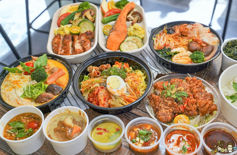 口碑 Yavan雅釩形象概念廚房 高雄美食 便當 餐盒 外帶 外送 異國料理 泰式 韓式 日式 咖哩 低GI 健康餐盒