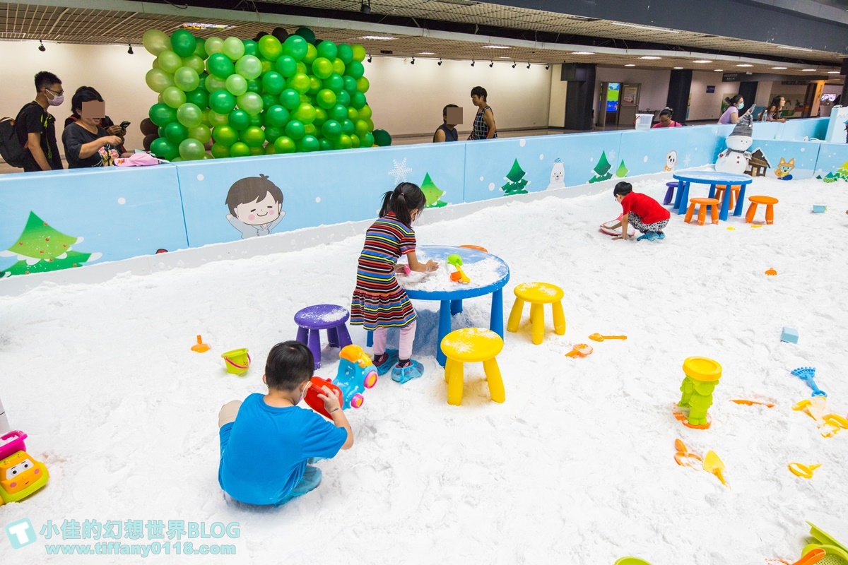 [高雄展覽]高雄科工館熱雪天堂探索樂園/溜滑梯+雪盆+冰原叢林攀爬設施+雪沙/高雄雪展