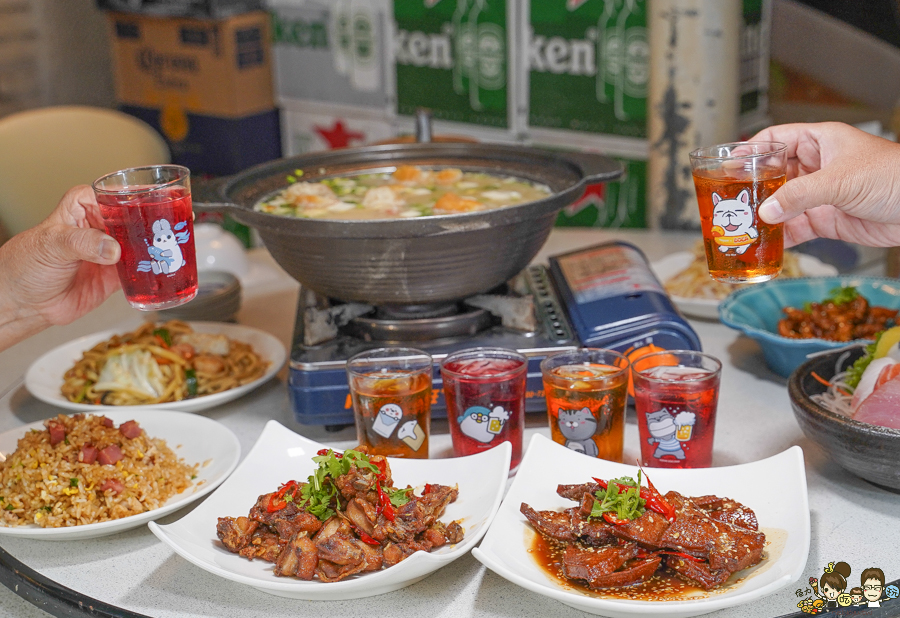 高雄熱炒 熱炒推薦 美食 海鮮 漁夫廚房 超人氣 排隊 聊癒杯 台灣IP 限量 限定