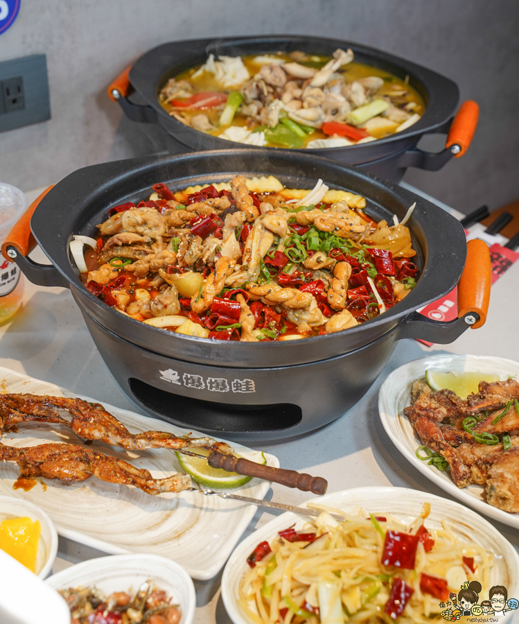 爆爆蛙 鍋物 高鐵 拌鍋 特色 主題餐廳 特色 獨家 全台首間 聚餐 麻辣