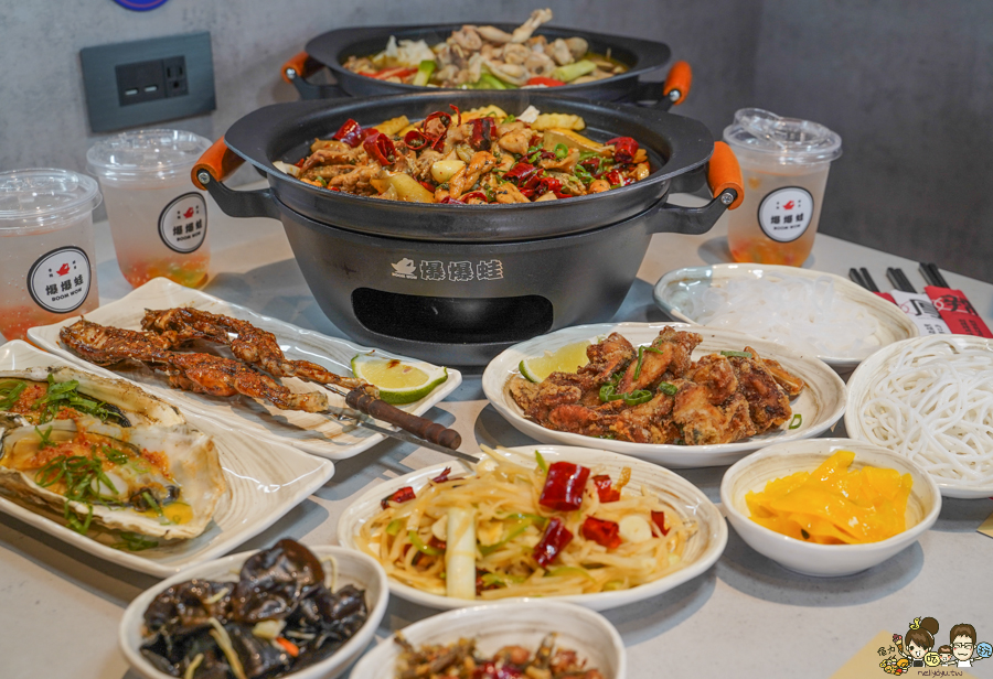 爆爆蛙 鍋物 高鐵 拌鍋 特色 主題餐廳 特色 獨家 全台首間 聚餐 麻辣