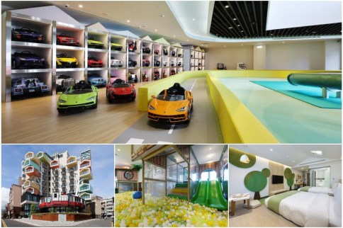 【宜蘭羅東】童媽吉親子飯店：專為0~8歲兒童打造350坪電動車球池滑梯遊戲主題飯店