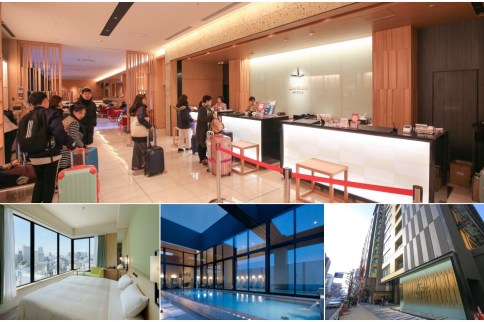 大阪住宿►大阪難波光芒酒店：交通便利心齋橋親子同住高CP，頂樓露天風呂好享受！