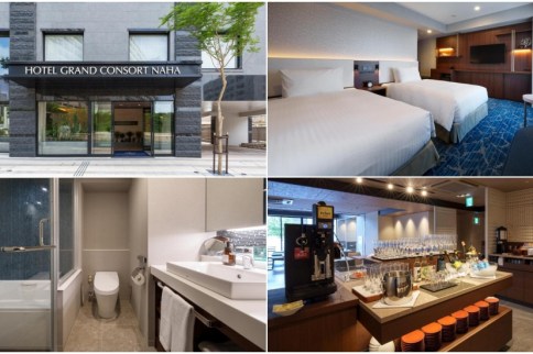 【沖繩住宿】那霸格蘭康索爾飯店(評價9.0)：國際通3分鐘有停車場，鬧中取靜好選擇