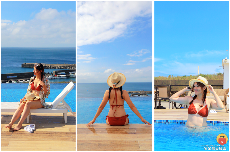 屏東住宿｜小琉球皮亞諾旅店！超美的無邊際泳池！海天一線美景盡
