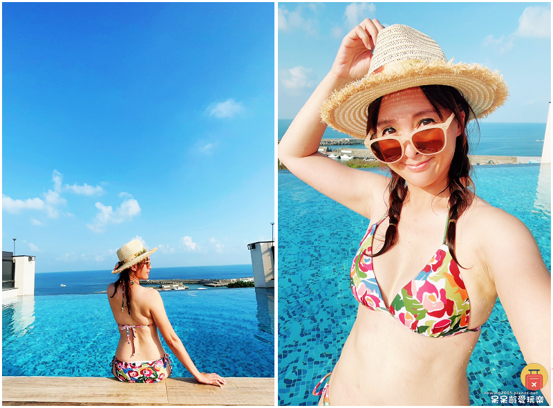 屏東住宿｜小琉球皮亞諾旅店！超美的無邊際泳池！海天一線美景盡