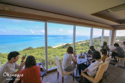 【沖繩海景咖啡廳】Cafeやぶさち(Mapcode)：靠近新原海灘，眺望藍色太平洋。