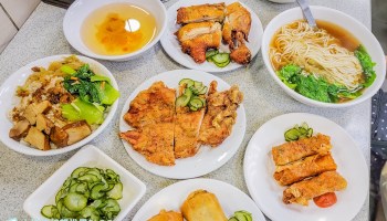 [西門町美食]金園排骨/排骨雞腿都好吃/榨菜麵也是經典/台北排骨飯推薦