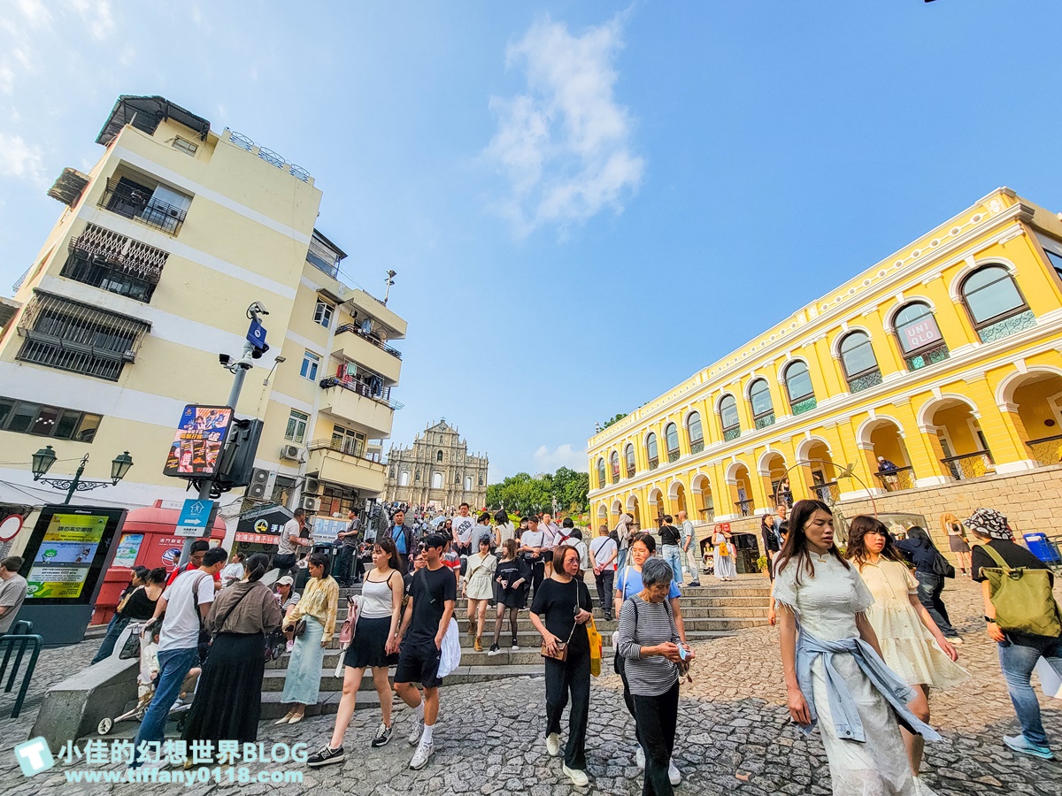 2024澳門自由行/10大必去大三巴牌坊周邊免費景點推薦/議事亭前地、玫瑰聖母堂、戀愛巷/澳門自由行一日遊