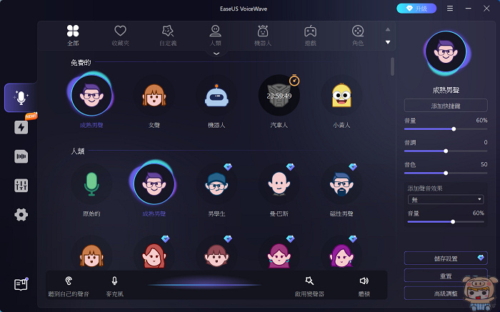 2024 最強變聲軟體 變男變女變變變 EaseUS Voi 2024 最強變聲軟體 變男變女變變變 EaseUS Voi