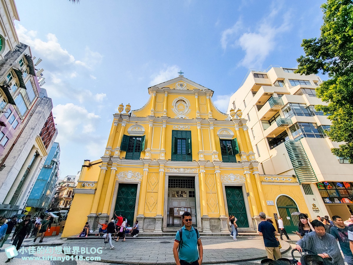 2024澳門自由行/10大必去大三巴牌坊周邊免費景點推薦/議事亭前地、玫瑰聖母堂、戀愛巷/澳門自由行一日遊