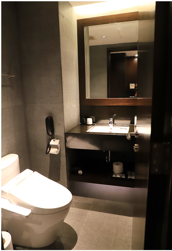 蘇澳瓏山林飯店評價最好專案之一：西式雙人房內廁所