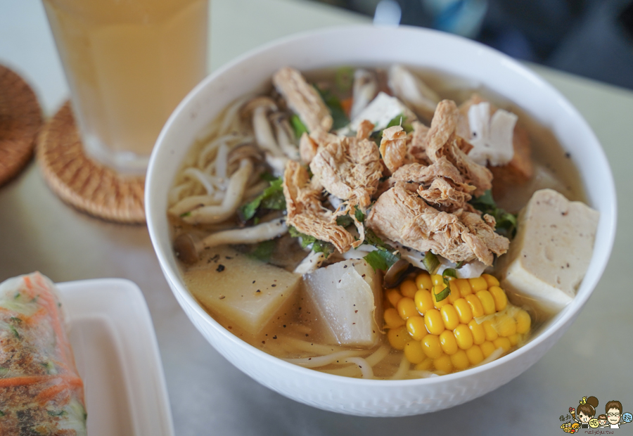 越素蔬食 越南料理 法國麵包 越南河粉 鳳山素食 蔬食 爽口 美味 開胃 輕食 酸辣河粉 越南咖啡 