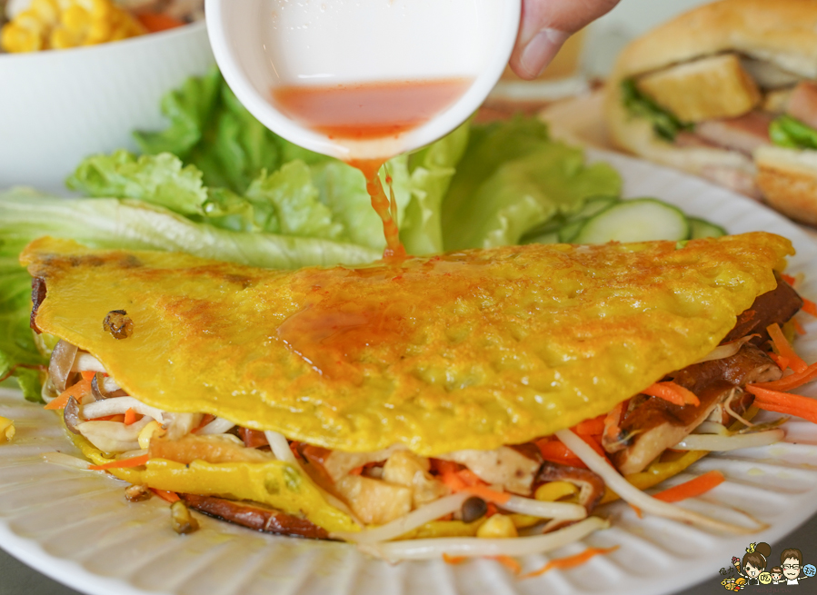 越素蔬食 越南料理 法國麵包 越南河粉 鳳山素食 蔬食 爽口 美味 開胃 輕食 酸辣河粉 越南咖啡 