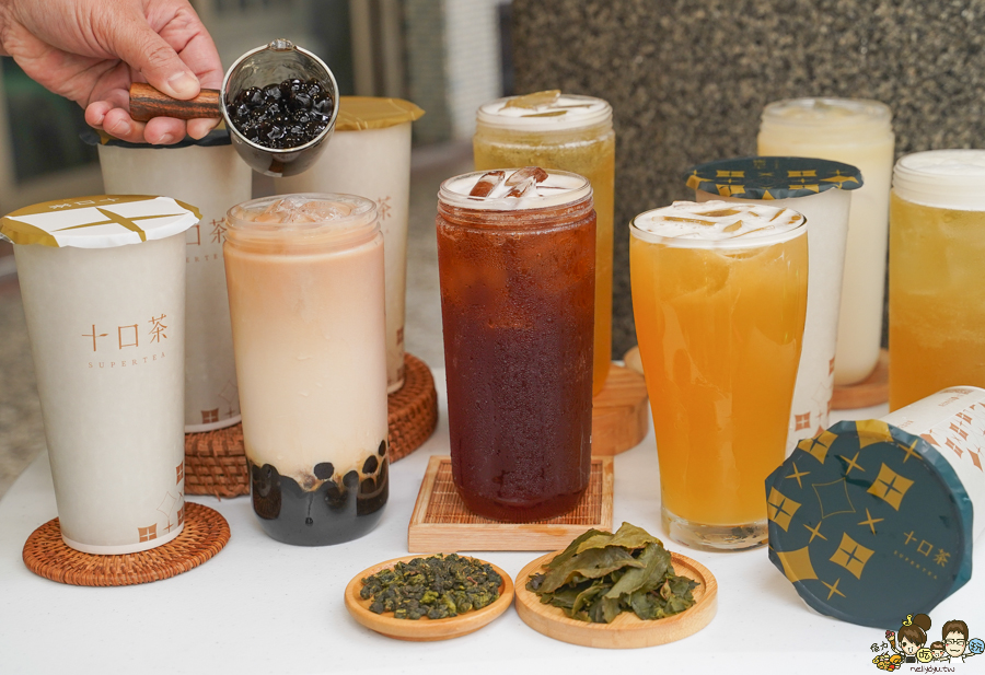 十口茶 高雄 高雄飲料 金萱 紅茶 手搖茶飲 高雄手搖 飲料 無糖 好喝 蜂蜜 新店 奶茶 珍奶