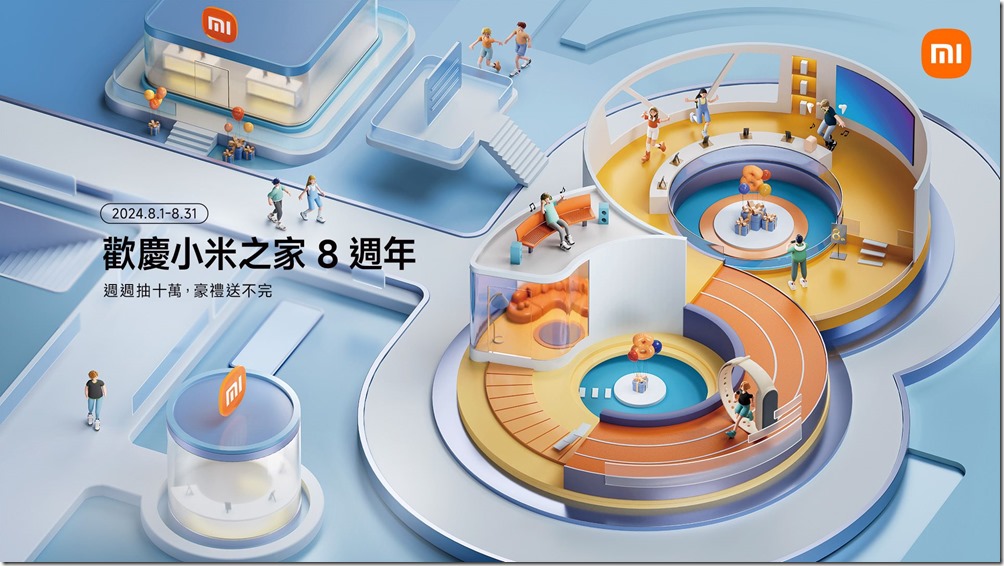 01. 小米之家 8 週年大串聯!線下狂抽 10 萬豪禮 線上祭出米網寵爸超殺價格!米家限定活動 Xiaomi MIX Flip 曬單再抽 65 吋顯示器。 01. 小米之家 8 週年大串聯!線下狂抽 10 萬豪禮 線上祭出米網寵爸超殺價格!米家限定活動 Xiaomi MIX Flip 曬單再抽 65 吋顯示器。