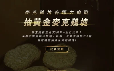 麥當勞推出「黃金麥克雞塊」抽獎活動   25 萬的麥克雞塊怎麼抽？