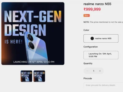 Realme Narzo N55 新機 將於 4/12 發表