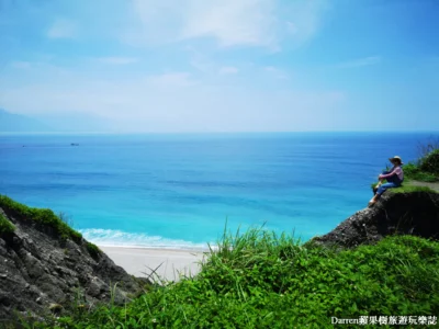 花蓮私房景點 四八高地/眺望七星潭月牙海灣視野超棒/花蓮IG必訪懸崖照景點