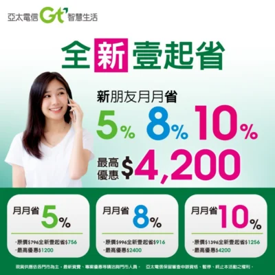 亞太電信「全新壹起省」最高省$4200！HUAWEI P30 Pro 旗艦機 4G上網吃到飽月付396元起