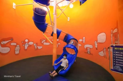 墾丁親子景點｜台電南部展示館：旋轉溜滑梯和好玩互動遊戲 ~
