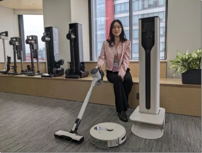 手持吸塵器疊在掃地機器人上？LG All-in-One Tower Combi 清空塔 創意新品台灣首發
